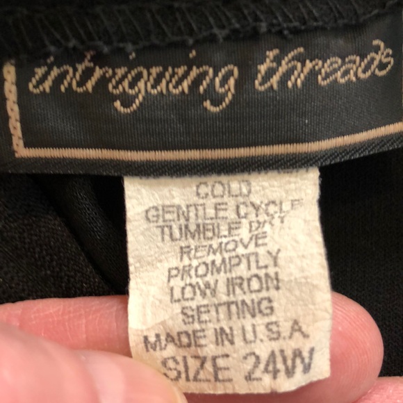 Intriguing Threads Black Maxi Skirt size 24W - Picture 5 of 7